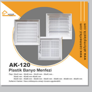 AK-120 PLASTİK BANYO MENFEZİ